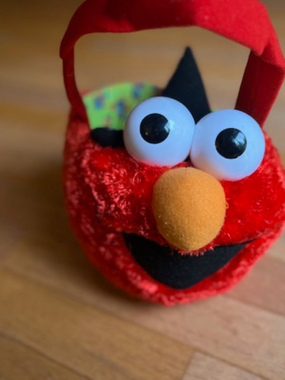 Sesame Street Elmo Halloween Witch Plush Trick or Treat Candy Bucket Basket